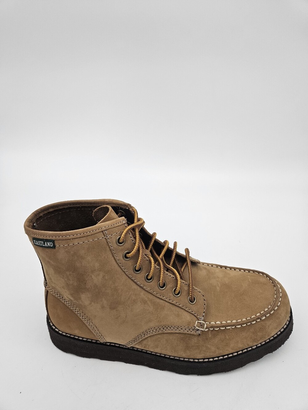 Eastland Men's Lumber Up Lace-Up Leather Boots in Tan Sz 9D Lightweight Durable - Picture 8 of 12